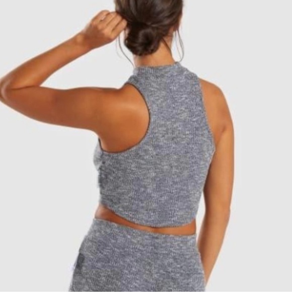 Gymshark Sloung Ribbed Cropped Tank - Picture 3 of 11
